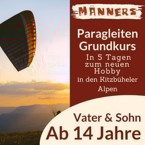 5 Tage - Das Gefühl von Freiheit hoch über den Gipfeln der Kitzbüheler Alpen erleben. Gemeinsam durch die Luft schweben und die Welt aus der Vogelperspektive betrachten.