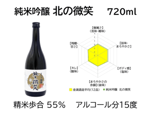 純米吟醸 北の微笑　720ml