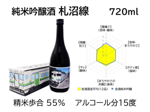 純米吟醸酒 札沼線　720ml