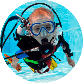 Bubble makers Kids scuba diving Curacao