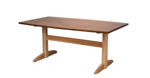 ダイニングテーブル：ウォールナット×オーク