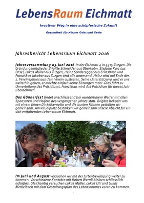 Jahresbericht 2016