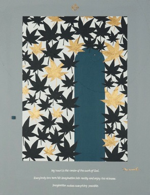 MAPLE WALL 1   410mm*530mm   P10   2021 acrylic on canvas, wood