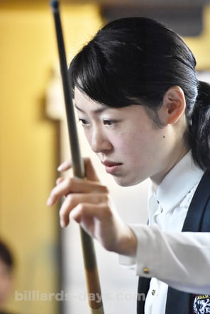 Orie Hida won 2016 Ladies 3-Cushion ADAM EMERALD Cup in Tokyo　※この写真は今年1月のもの