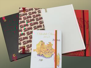 ノートのゴム紐付け