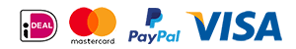 Betaalmogelijkheden, iDeal, Mastercard, PayPal, Visa