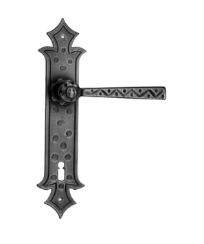 Maniglia per porta in ferro battuto