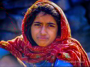 Mädchen in Rajasthan, Indien