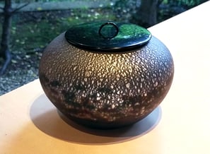 水指（石畳）広沢葉子　山の上ギャラリー