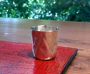 銀錫ぐい呑　関根正文　山の上ギャラリー