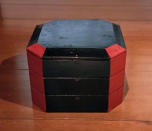 塗分すみきり重箱　松崎融　山の上ギャラリー