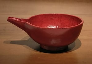 塗分縞丸鉢　松崎融　山の上ギャラリー