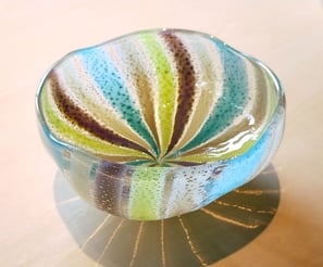 縞模様の茶碗　広沢葉子　山の上ギャラリー