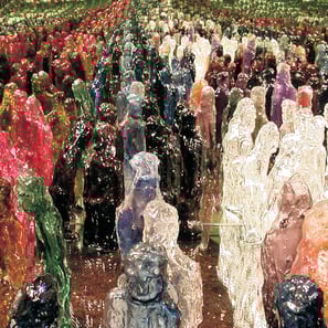 Korbinian Stöckle, Installation, Zwischenwelt, Gläserne Gärten Frauenau, Glasmuseum Frauenau