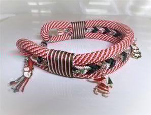 Weihnachtshalsband Hund Zuckerstange