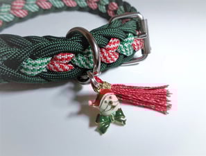 Weihnachtshalsband Hund Santa Claus