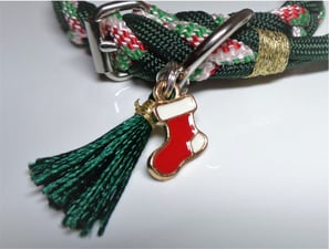 Weihnachtshalsband Welpen Nikolausstiefel