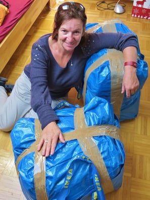 Alle Taschen sind verpackt. Wir sind fix und foxi.