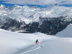 Einsame Traumhänge an den Muntognas digls Lajets