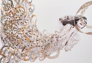 清川 あさみ「刺繍入りポストカード」