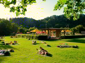 ein Freibad mit bester Wasser-Qualität