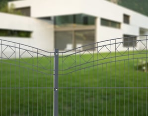 Schmuckzäune Doppelstabmatten Zaun Gartenzaun Metallzaun Doppelstabgitter Doppelstabgittermatte Mattenzaun