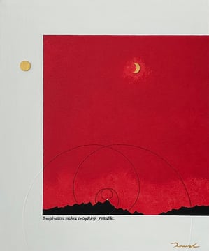 GOLD MOUNTAIN 15   380mm*455mm   F8   2023 acrylic on canvas, wood