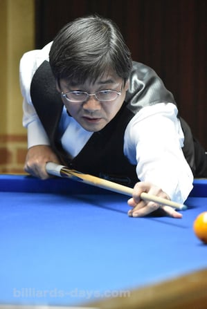 Yoichiro Mori won 2017 3-cushion Tokyo Open.