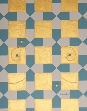 INTERSTELLAR SIGNAL  3   318mm*410mm   F6   2023  acrylic on canvas, wood