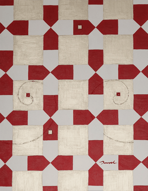 INTERSTELLAR SIGNAL  4   318mm*410mm   F6   2023  acrylic on canvas, wood