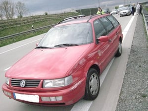 Unser Auto von vorne