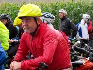 wie zu erfahren war, ein ganz erfahrener BR-Radler