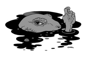 A dark figure beckons from the water...