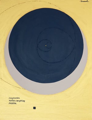 LUCKY ECLIPSE  7   318mm*410mm   F6   2022  acrylic on canvas, wood