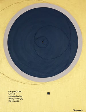 LUCKY ECLIPSE  8   318mm*410mm   F6   2022  acrylic on canvas, wood