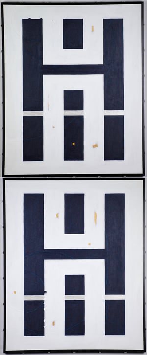 Body & Image 7   652mm×1606mm (652mm×803mm each)  F25×2  Acrylic  2014