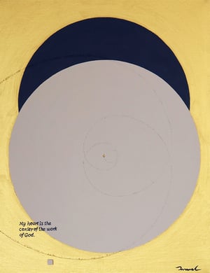 LUCKY ECLIPSE  10   318mm*410mm   F6   2022  acrylic on canvas, wood