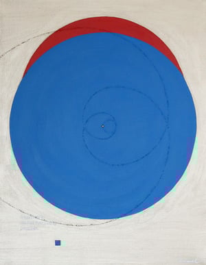 LUCKY ECLIPSE  4   318mm*410mm   F6   2022  acrylic on canvas, wood