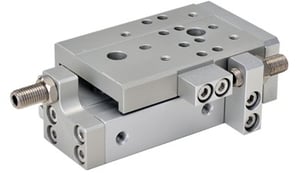 intercambiabile smc, airtac, kompaut, slitta, cilindri, doppio stelo, ricircolo di sfere, 