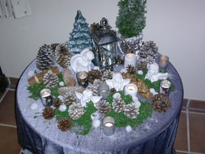 Ein Stilleben mit Kerzen