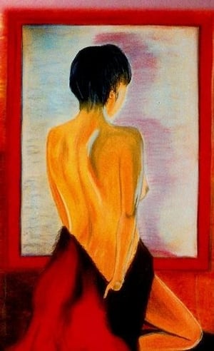 Pastellmalerei ... diente auch als Vorlage für das Cover zum Roman "Hitze des Südens"