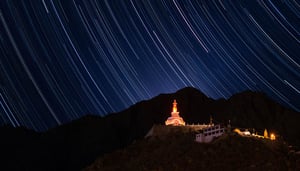 Kultur und Wandern in Ladakh und Bhutan, Shanti Stupa in Leh