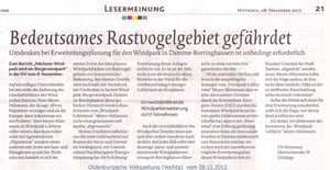 OV  vom 28.11.2012