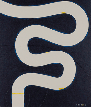 NIGHT HEBIHANABI 8  455mm×530mm　 F10   Acrylic   2018