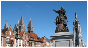 Tournai, vue de la place.
