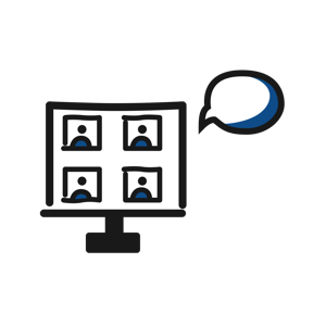 Online-Mediation Zeichnung