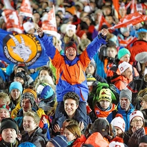 EMMI an der Lauberhorn-Abfahrt: Wengen im Festtaumel
