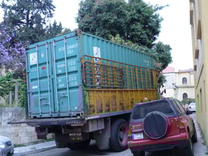L'arrivée au dépôt de beyrouth