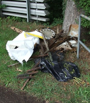 Dieser Grümpel stammt aus dem Bubiker Klausbach