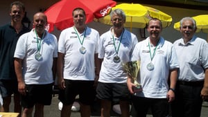 v.l. Christian Eßl, Rainer Wieser, Alfred Moser, Oliver Nestlehner und Stadtrat Willi Hauser